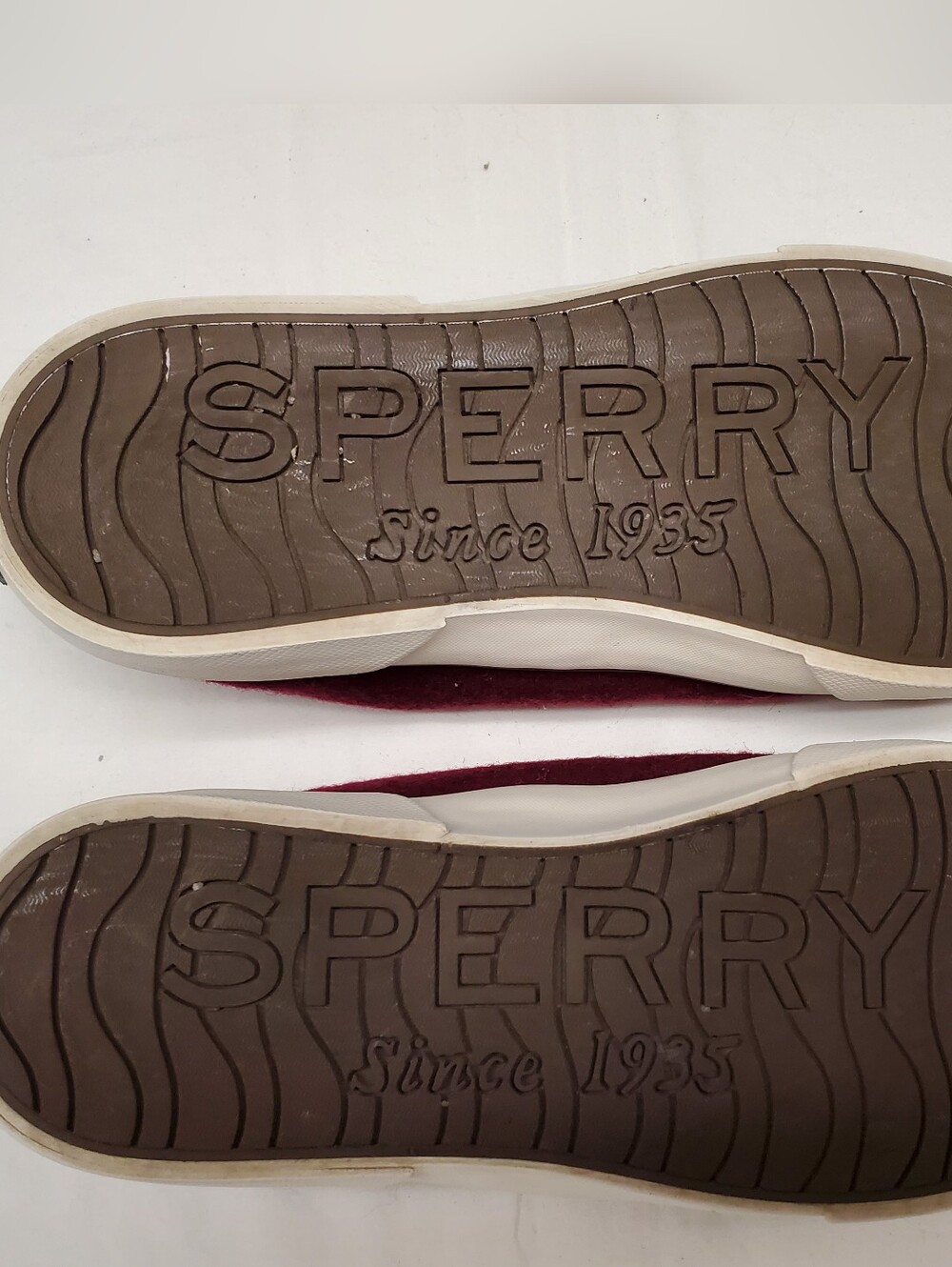 Sperry Top-Sider Crest Vibe Burgundy Wine Wool Lace-Up Sneaker Women's 7.5 - Picture 7 of 7